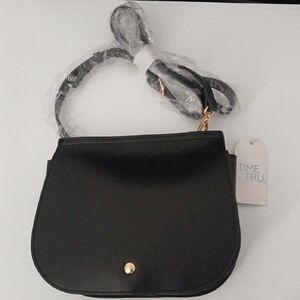 Time and Tru Black Crossbody Bag Purse NEW